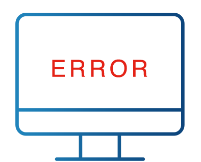 画面表示やデータの不具合